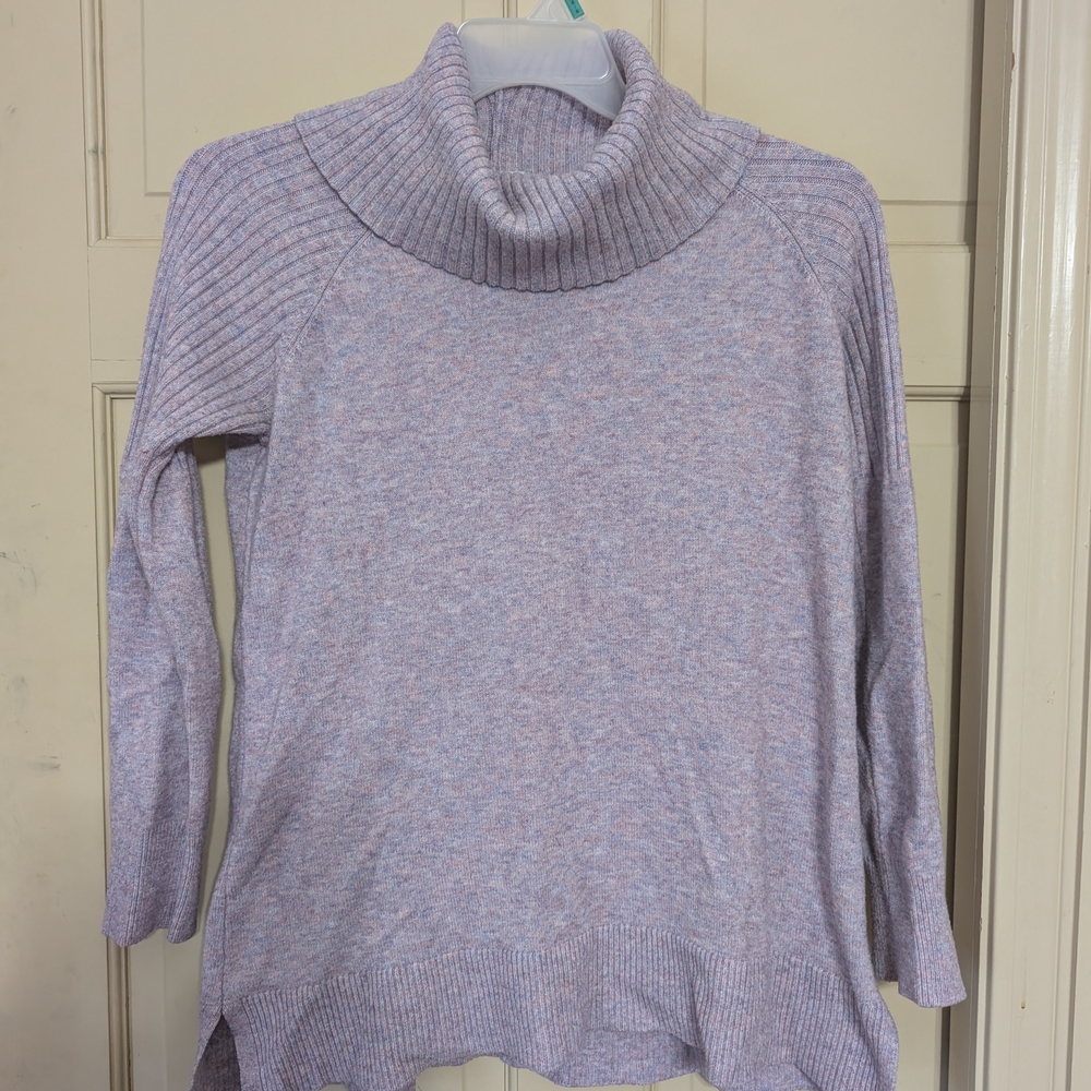 Time and Tru Women's Cowl Neck Sweater - Soft Lavender
